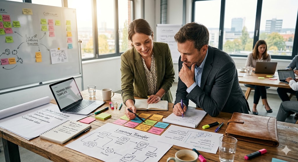 Trainer und Kunde beim Co-Design für ein Trainingsprogramm