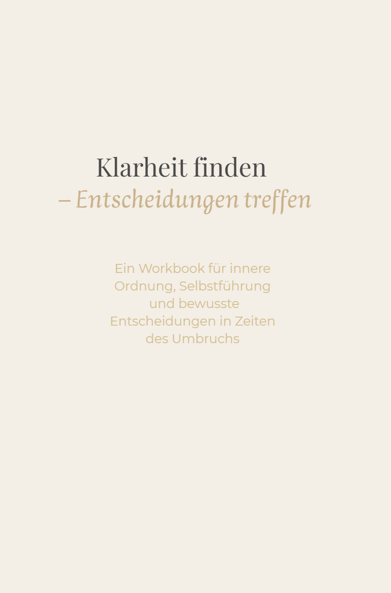 Klarheit finden Buch Cover