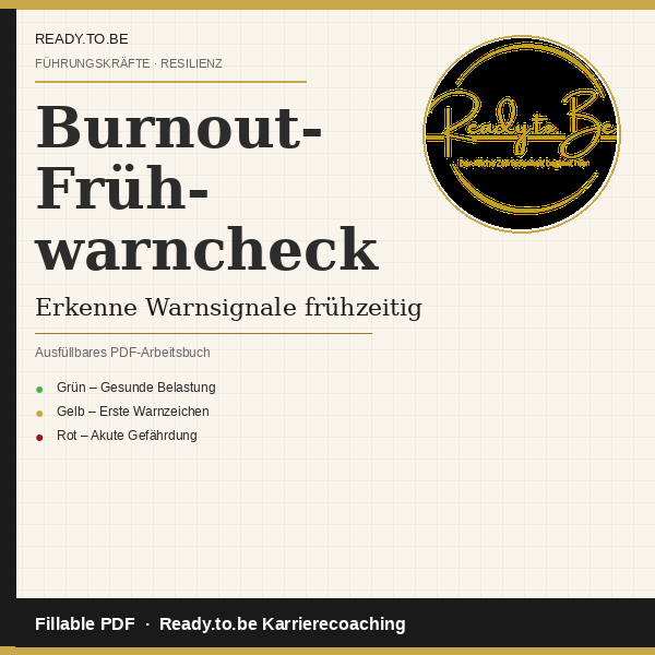 Burnout-Frühwarncheck Cover