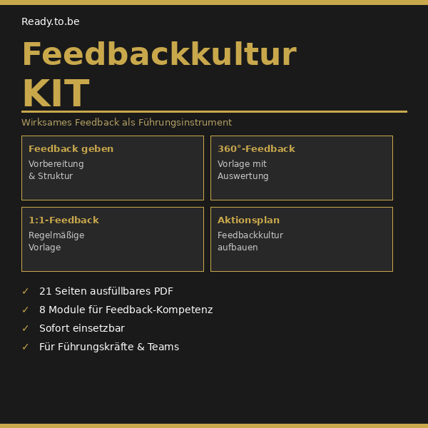 Feedbackkultur-Kit Cover